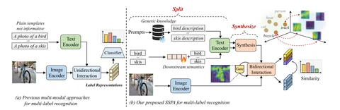 Overview of SSPA: Split-and-Synthesize Prompting with Gated Alignments for Multi-Label Image Recognition